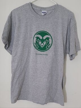 Colorado State UniversityGildan Gray Short-Sleeve T-Shirt Large